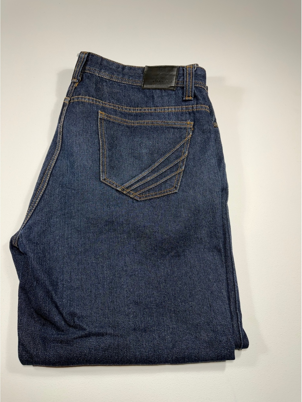 Akademiks Men’s Jeans 44x34 Tag 44x30 Measured Dark Wash Straight Leg